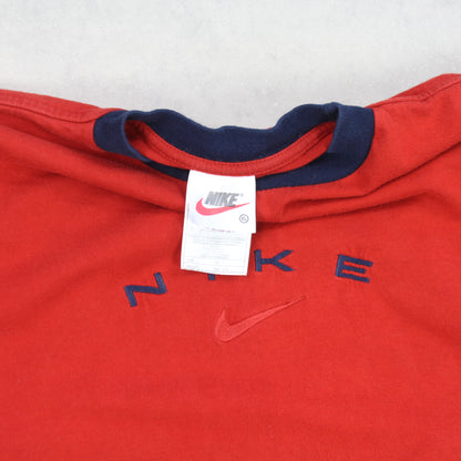 RARE Vintage 1990s Nike Red T-Shirt - (XS)