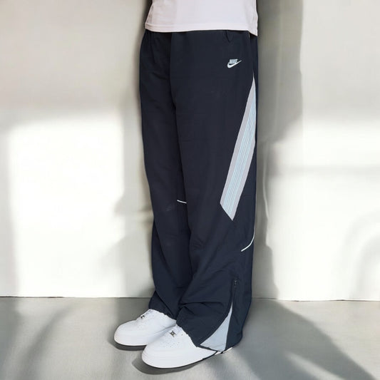 RARE 00s Baggy Nike Trackpants Navy - (XL)