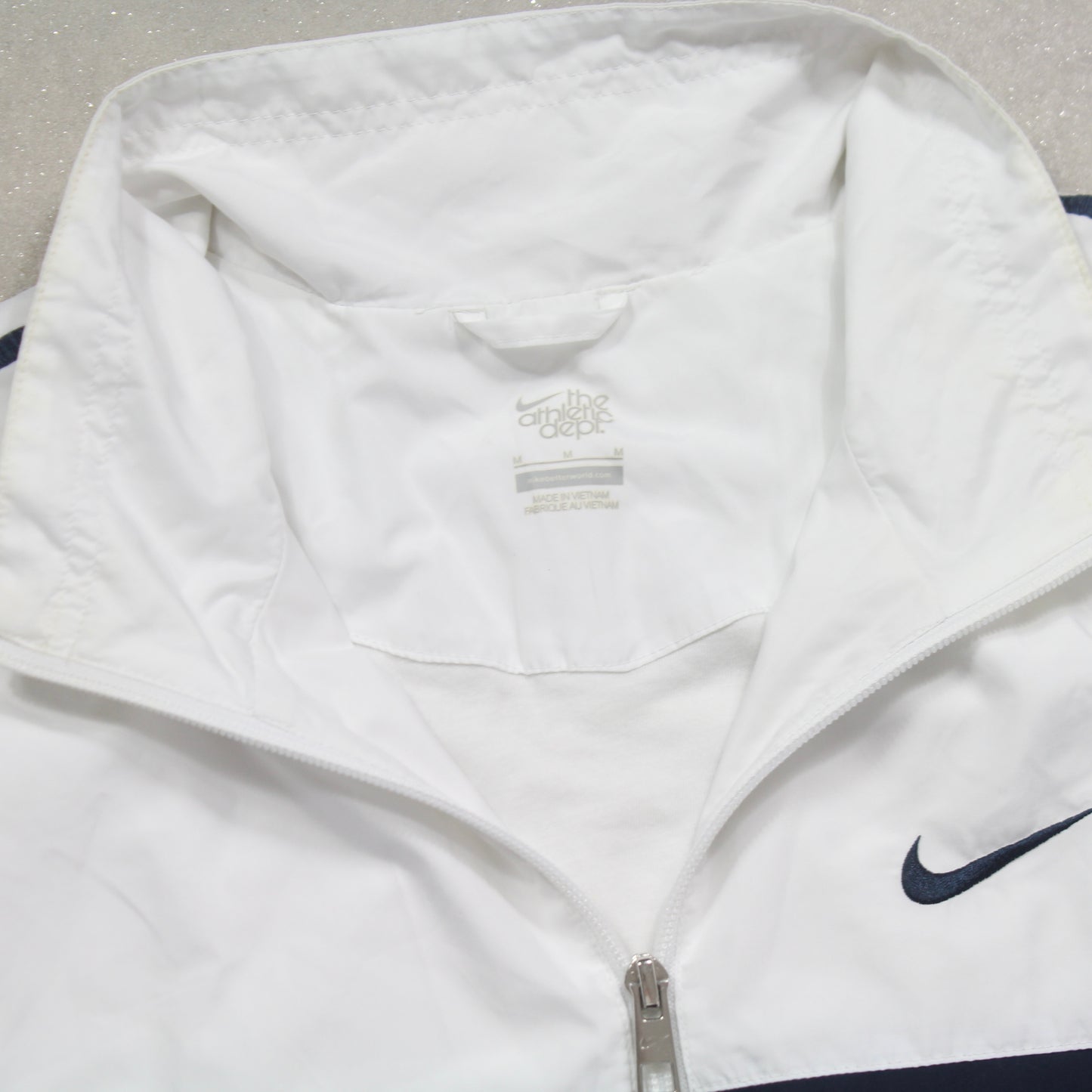 RARE 2000s Nike Track Jacket White - (M)