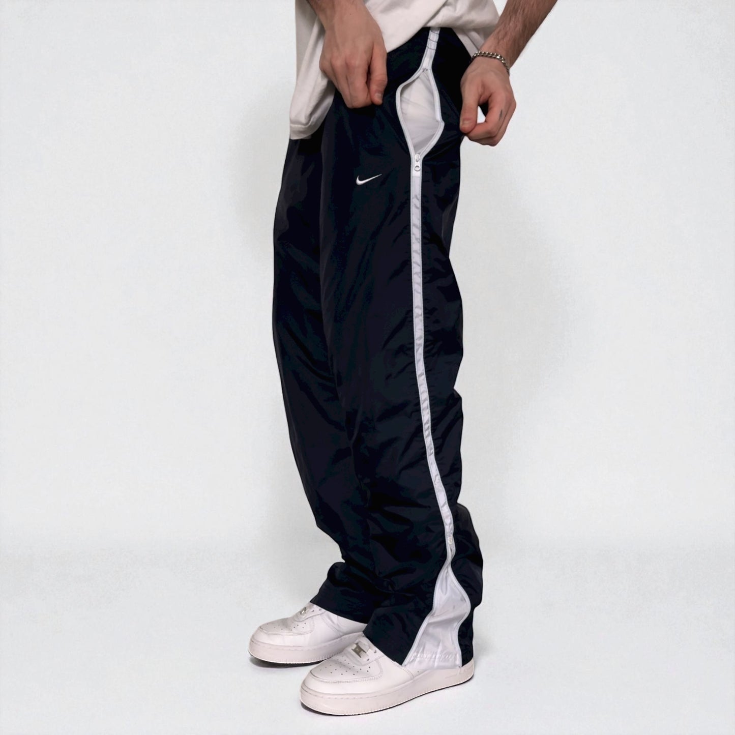RARE 2000s Nike Trackpants Navy - (S)
