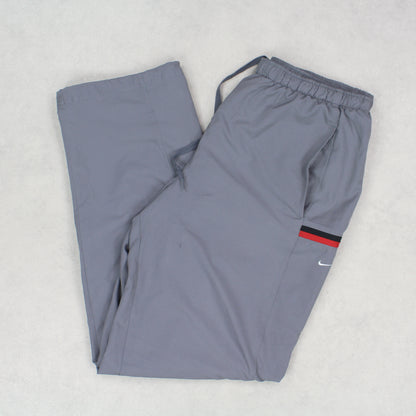 RARE Vintage 00s Nike Trackpants Grey - (L)