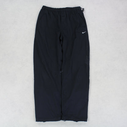 RARE Vintage 00s Nike Trackpants Black - (S)