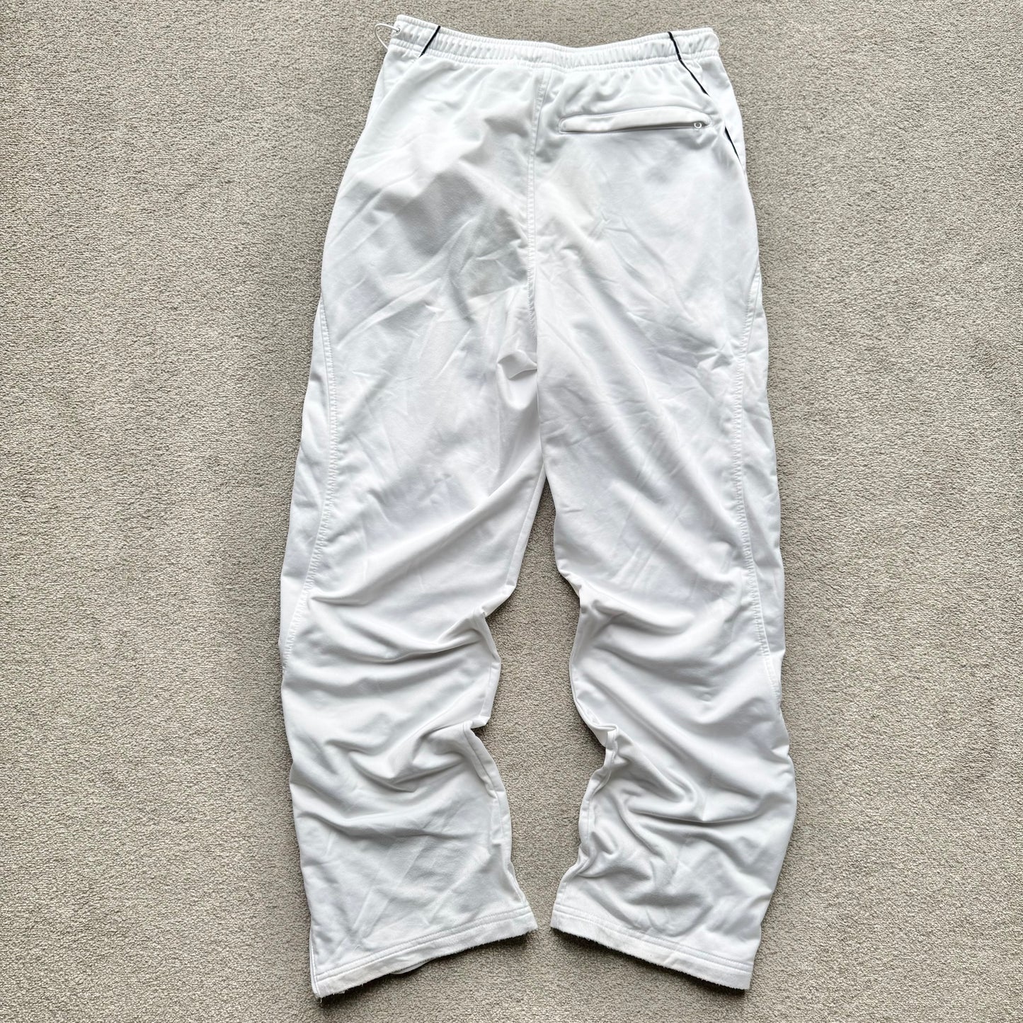SUPER RARE 2000s Nike Trackpants White *PREMIUM* - (M)