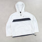 RARE 90s Nike Hooded Track Jacket White - (M)