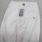 RARE 00s Nike Trackpants BNWT White/Pink - (L)