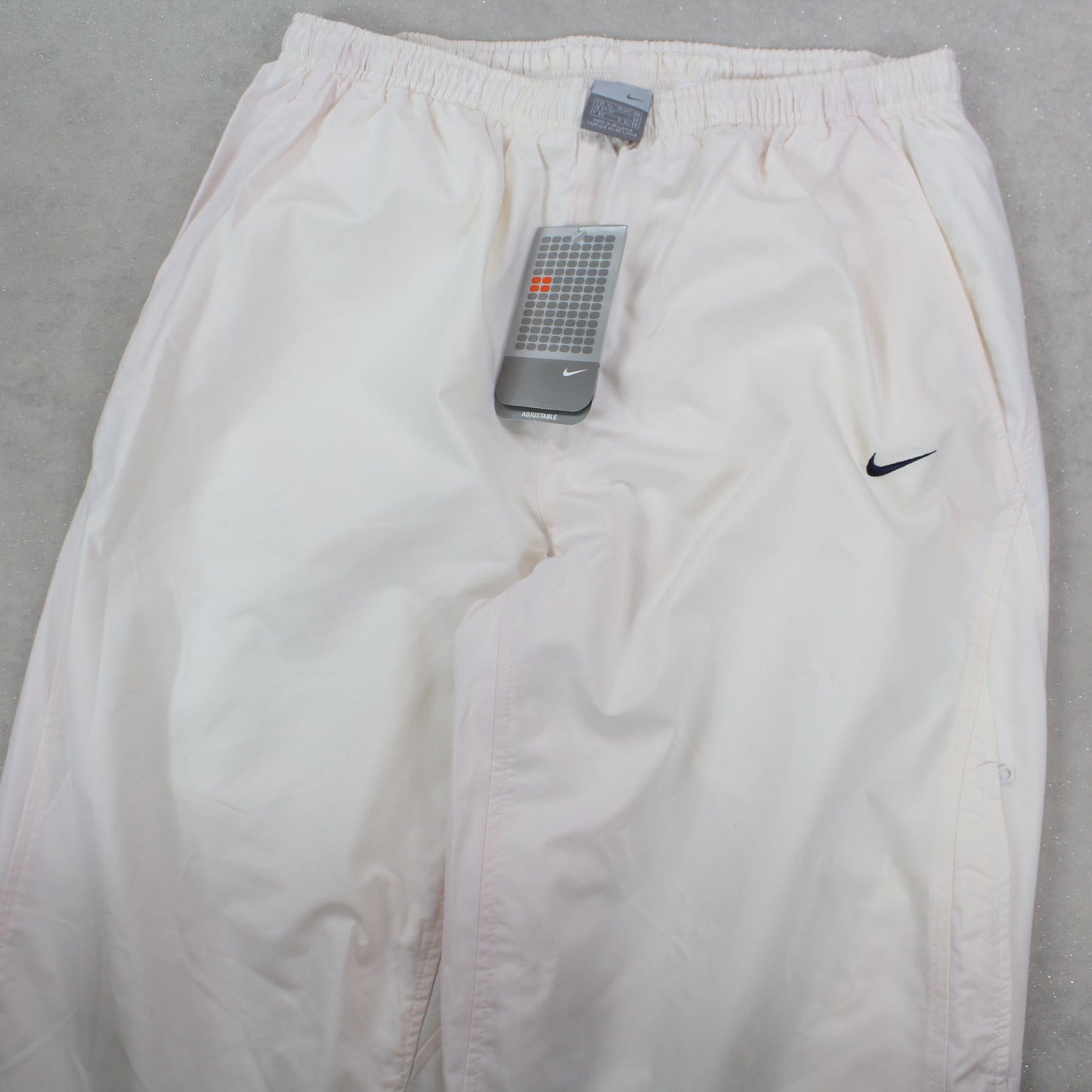 RARE 00s Nike Trackpants BNWT White/Pink - (L)