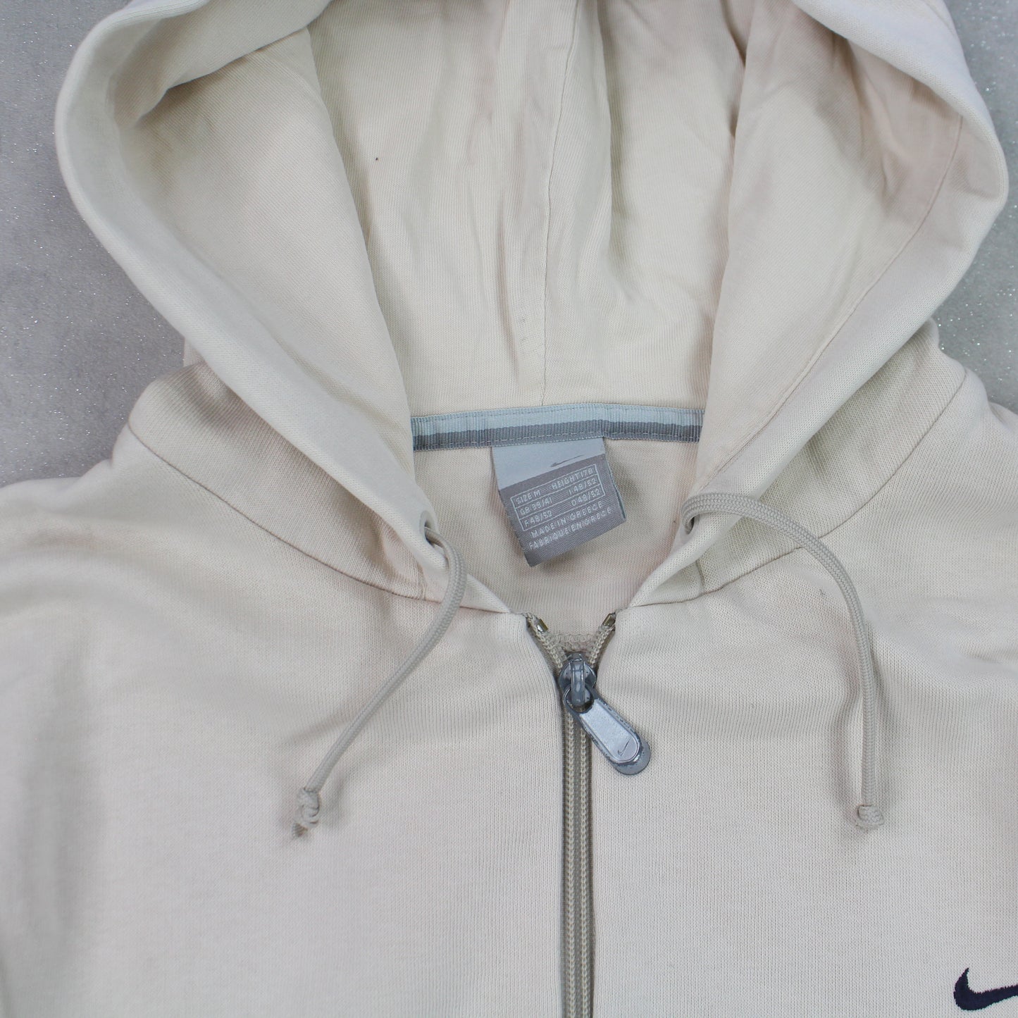 Vintage 00s Nike Swoosh Hoodie Light Pink - (S)