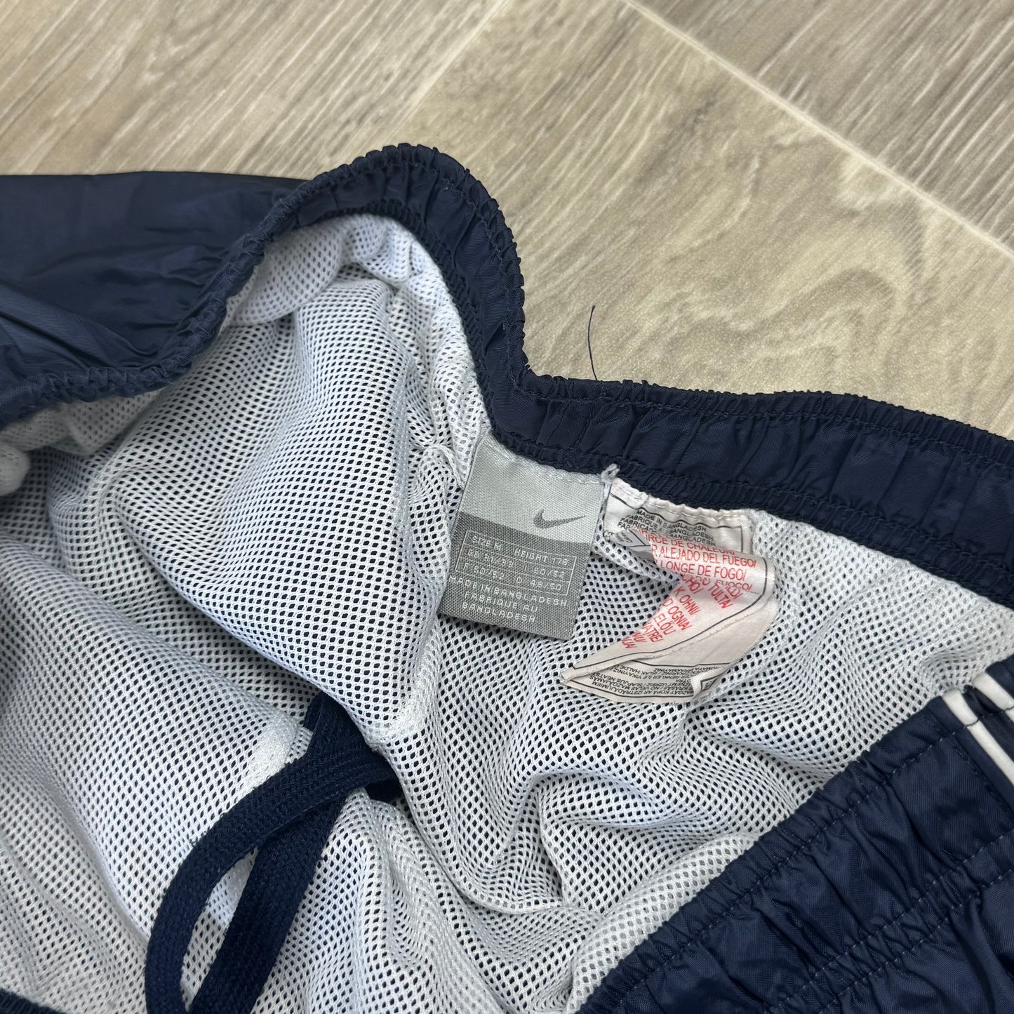 SUPER RARE 2000s Baggy Nike Trackpants Navy - (S)