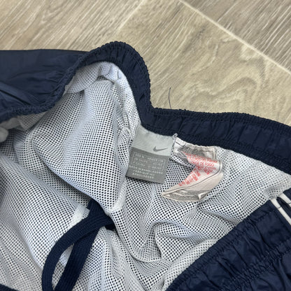 SUPER RARE 2000s Baggy Nike Trackpants Navy - (S)