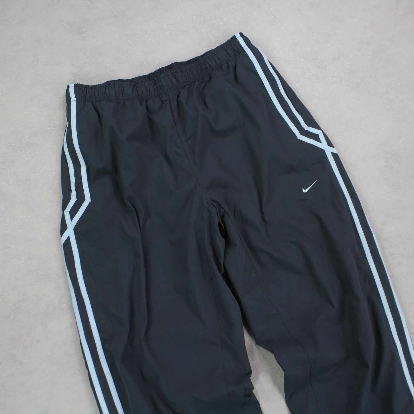 RARE 00s Baggy Nike Trackpants Grey - (L)