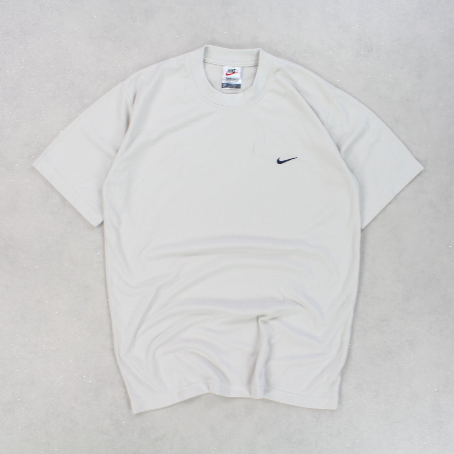 RARE 90s Nike T-Shirt Beige - (M)