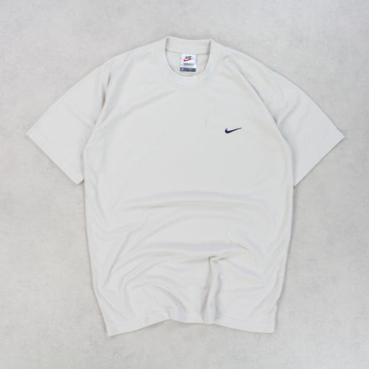 RARE 90s Nike T-Shirt Beige - (M)