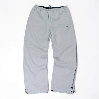 SUPER RARE 2000s Baggy Nike Trackpants Grey - (L)