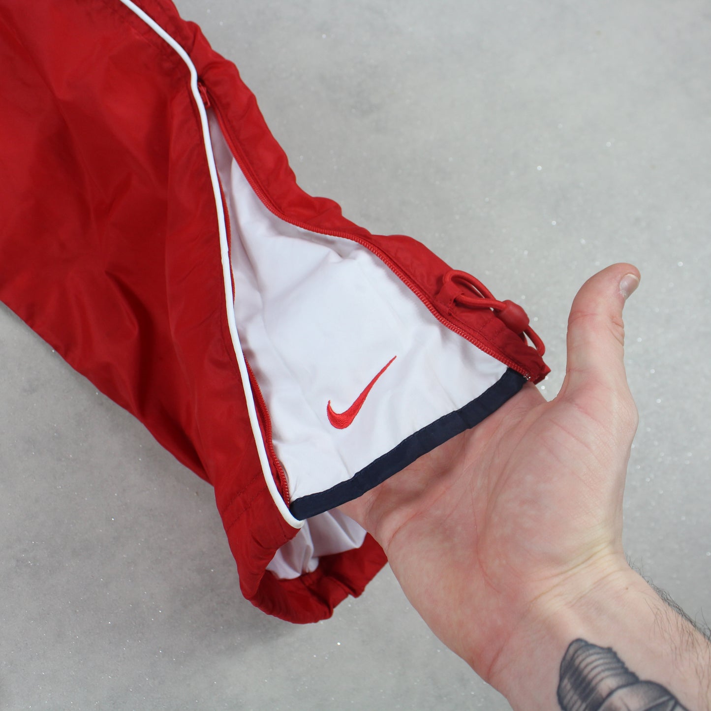 RARE 00s Nike Trackpants Red - (XS)