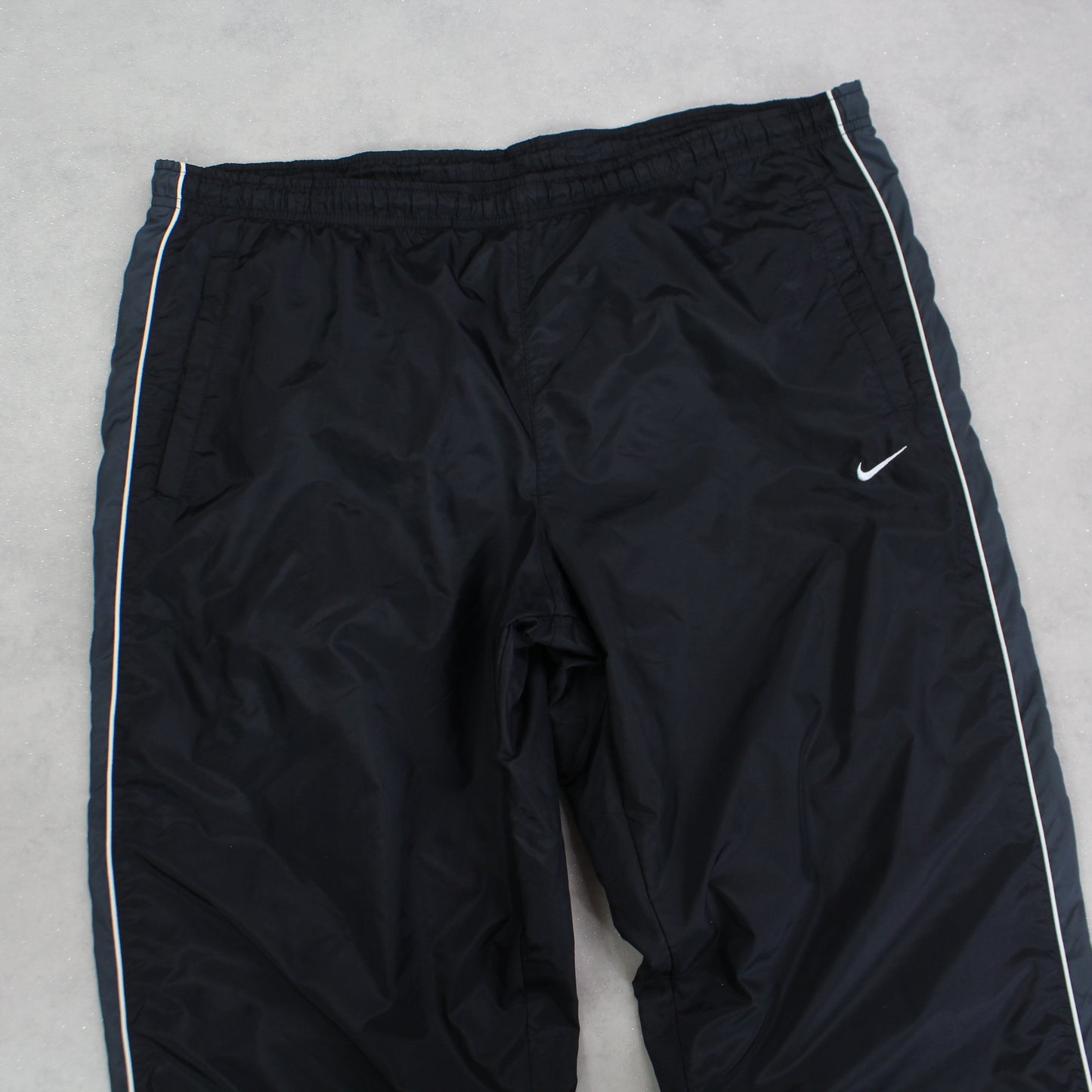 RARE 2000s Baggy Nike Trackpants Black - (M)