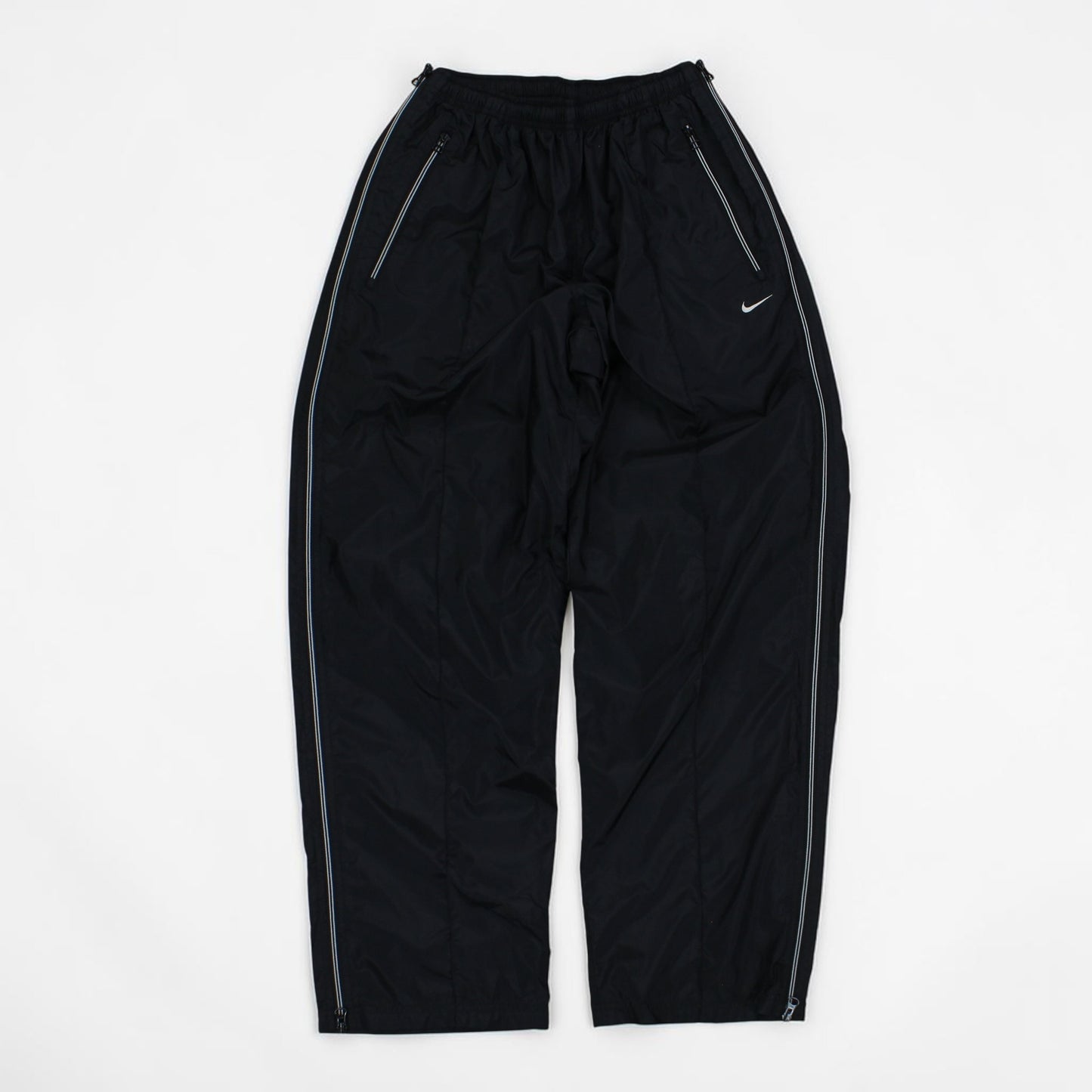 RARE 1990s Baggy Nike Trackpants Black - (XL)