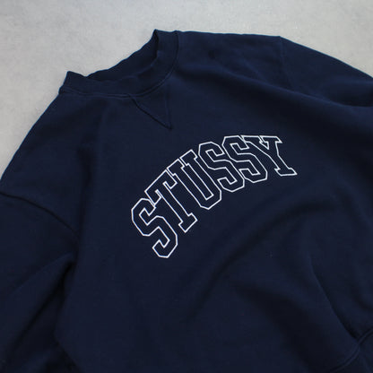 SUPER RARE Stüssy Heavyweight Sweatshirt Navy - (M)