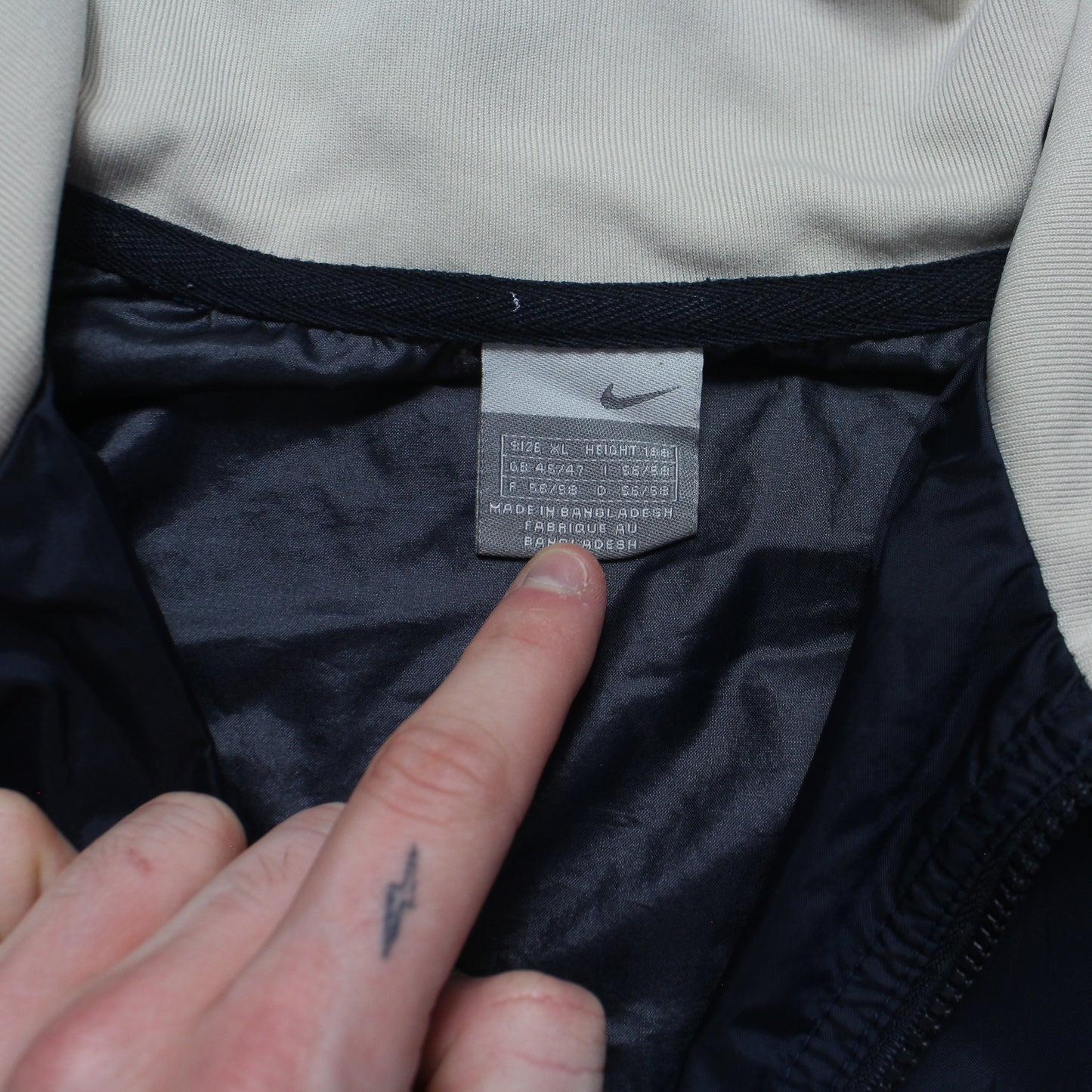 RARE 2000s Nike Track Jacket Navy - (XL)