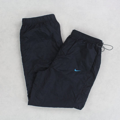 RARE Vintage 00s Nike Trackpants Black - (L)