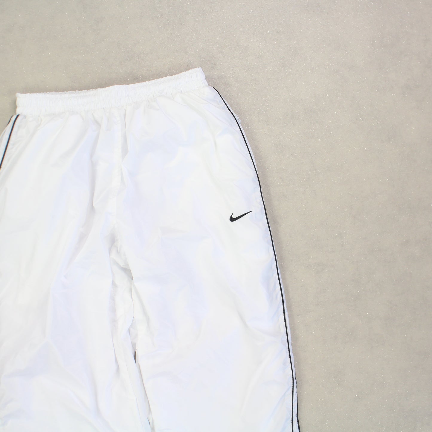 SUPER RARE 00s Nike Trackpants White - (XS)