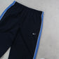 RARE 00s Baggy Nike Trackpants Navy - (M)