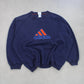 RARE Vintage 1990s Adidas Sweatshirt Navy - (L)