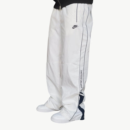 SUPER RARE 2000s Baggy Nike Trackpants White - (L)