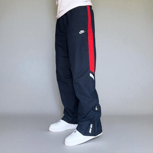 RARE 2000s Baggy Nike Trackpants Navy - (XL)