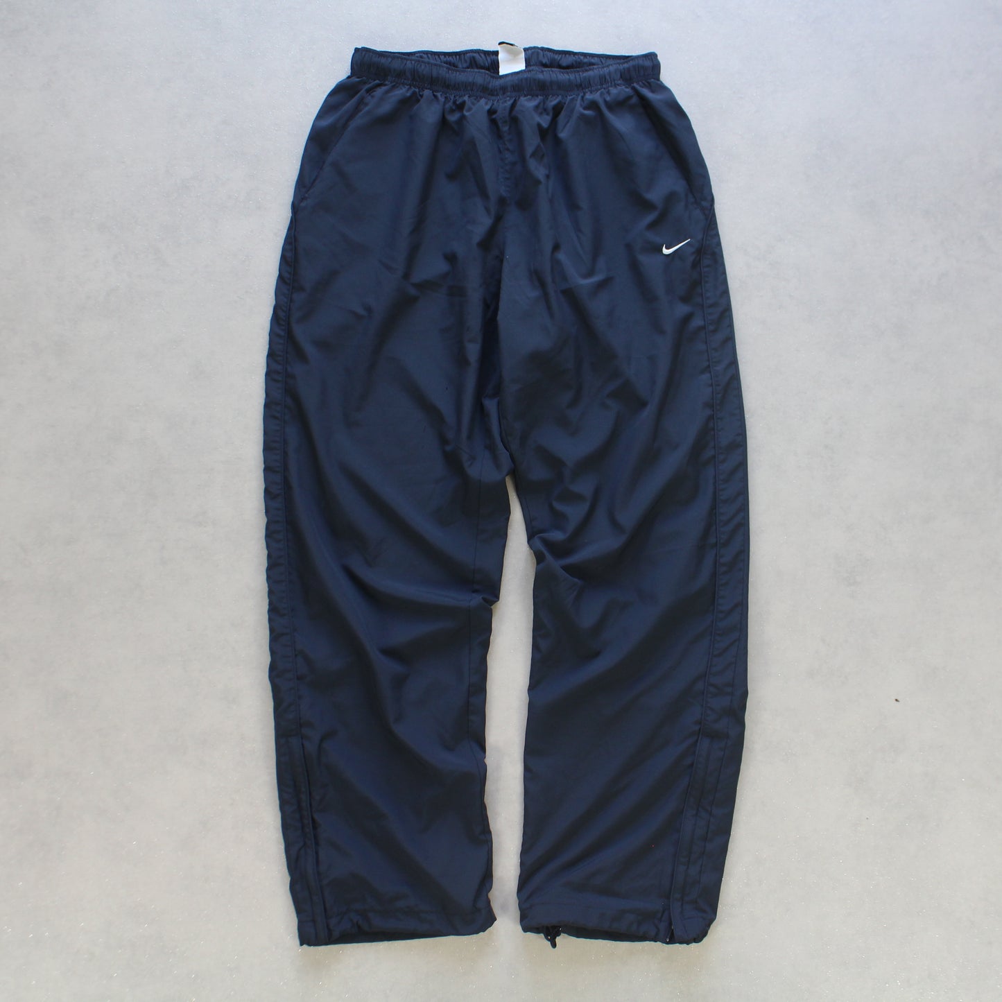 2000s Baggy Nike Trackpants Navy - (L)