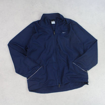 RARE 00s Nike Track Jacket Navy - (S)