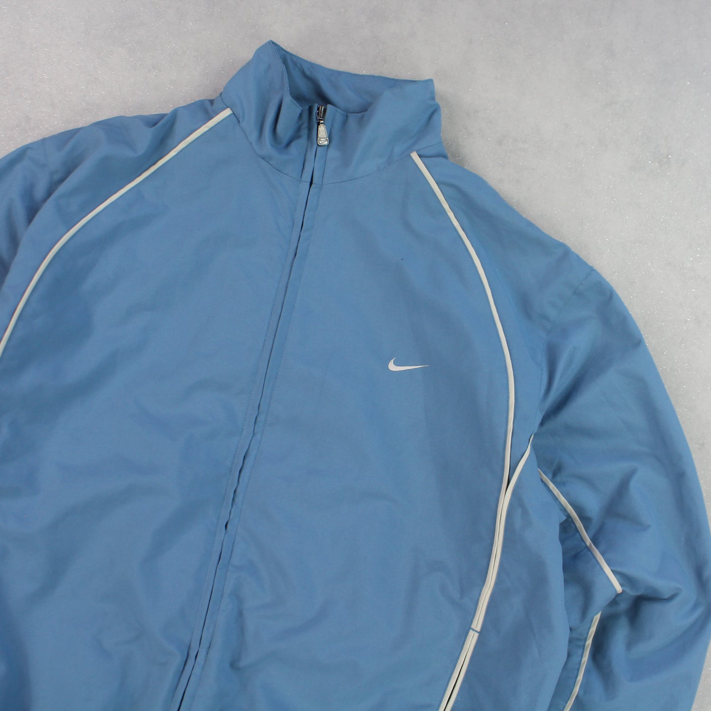 RARE 00s Nike Track Jacket Blue - (M)