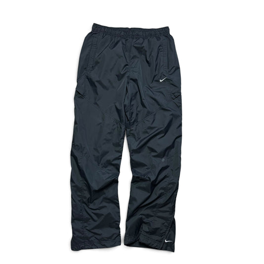 SUPER RARE 2000s Baggy Nike Trackpants Grey- (M)