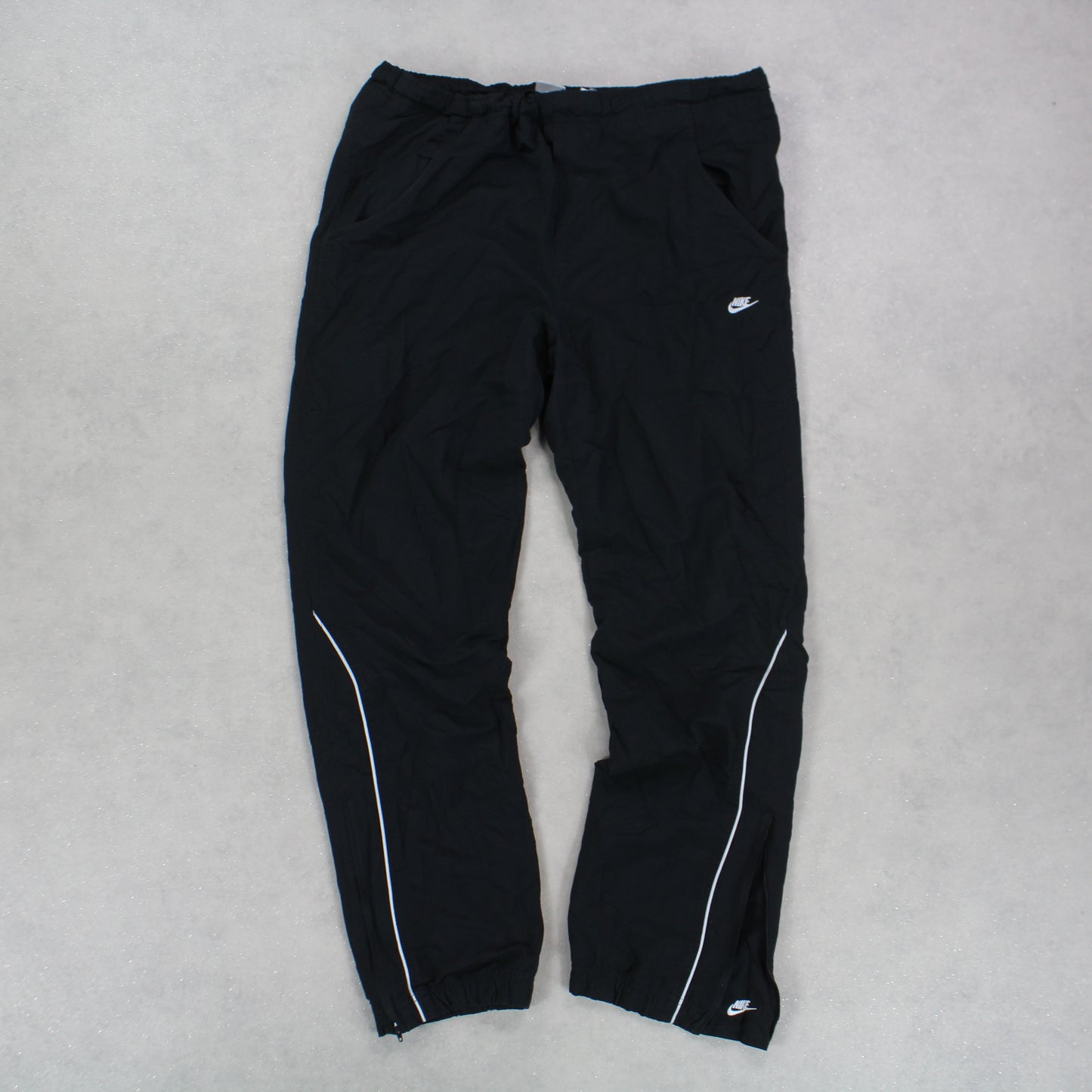 RARE 00s Nike Trackpants Black - (L)