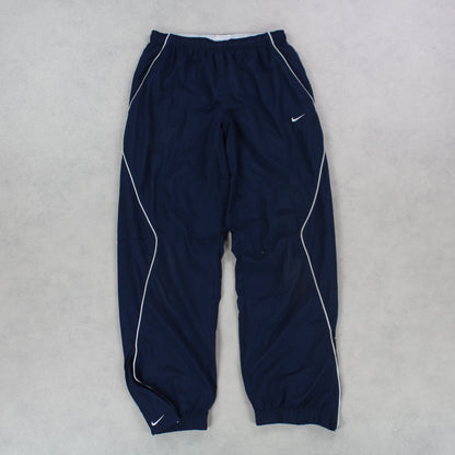 SUPER RARE 00s Nike Trackpants Navy - (S)