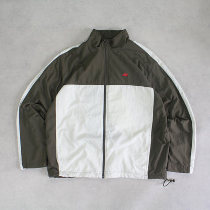 RARE 2000s Nike Track Jacket Green - (L)
