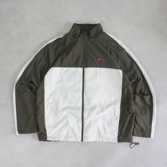RARE 2000s Nike Track Jacket Green - (L)