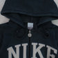 RARE 00s Nike Zip Up Hoodie Black - (S)