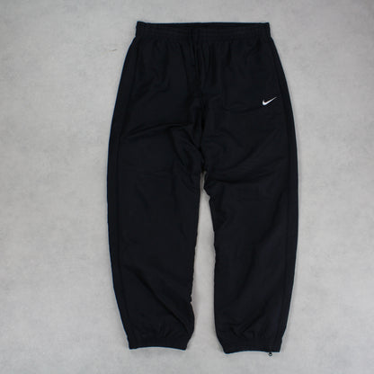 RARE Vintage 00s Baggy Nike Trackpants Black - (L)