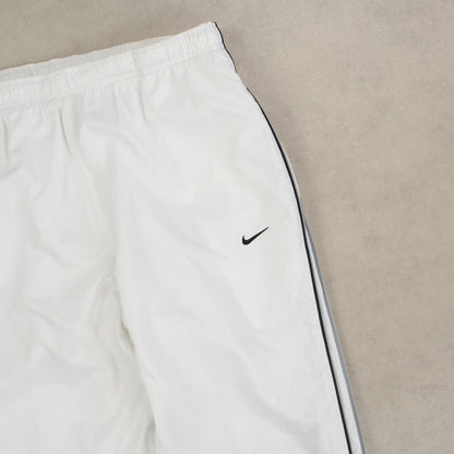 SUPER RARE 00s Nike Trackpants White - (M)