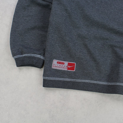 VERY RARE 90s Nike Sweatshirt Grey - (S)