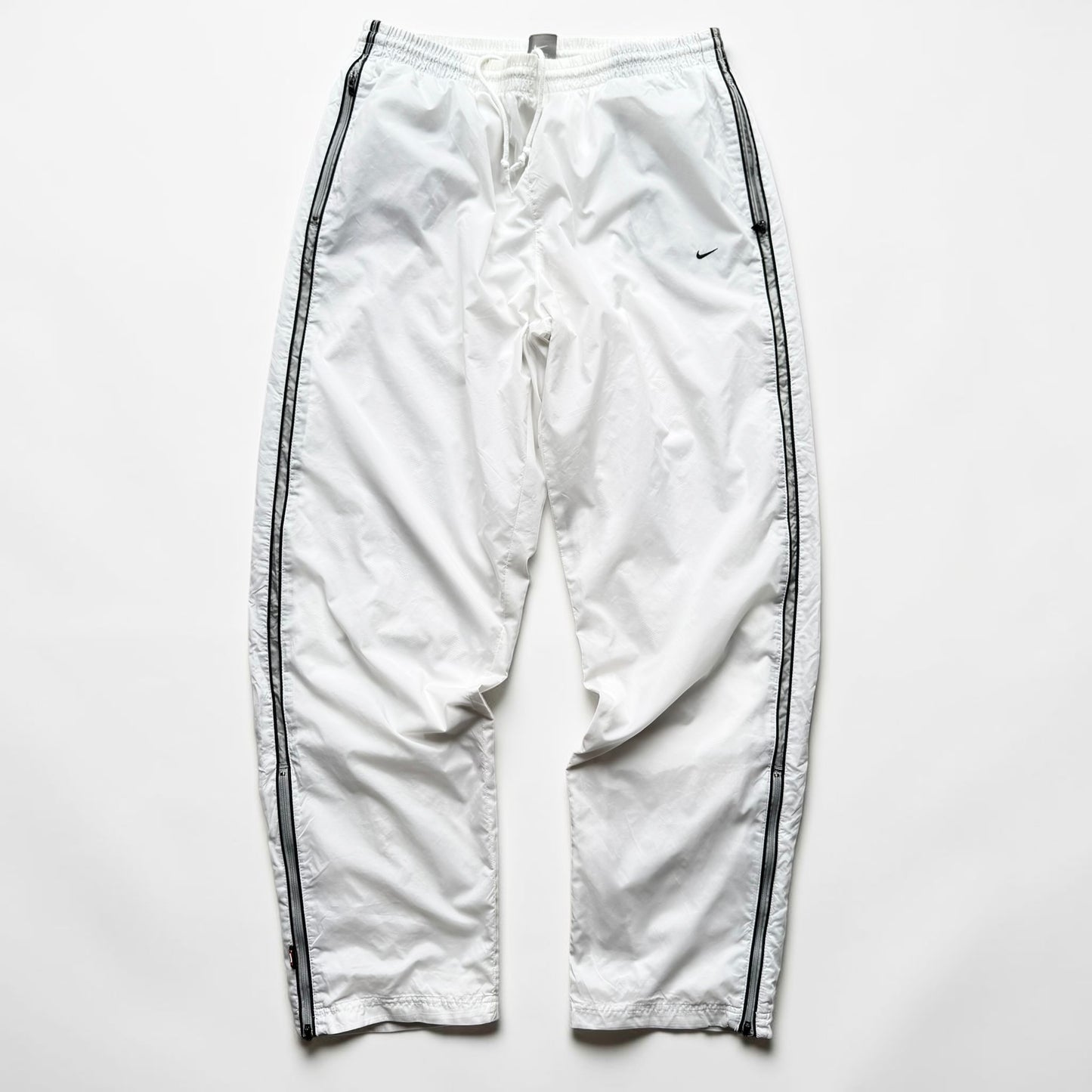 SUPER RARE 2000s Nike Trackpants White *PREMIUM* - (L)