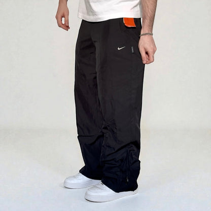 RARE 2000s Nike Trackpants Black BRAND NEW - (S)