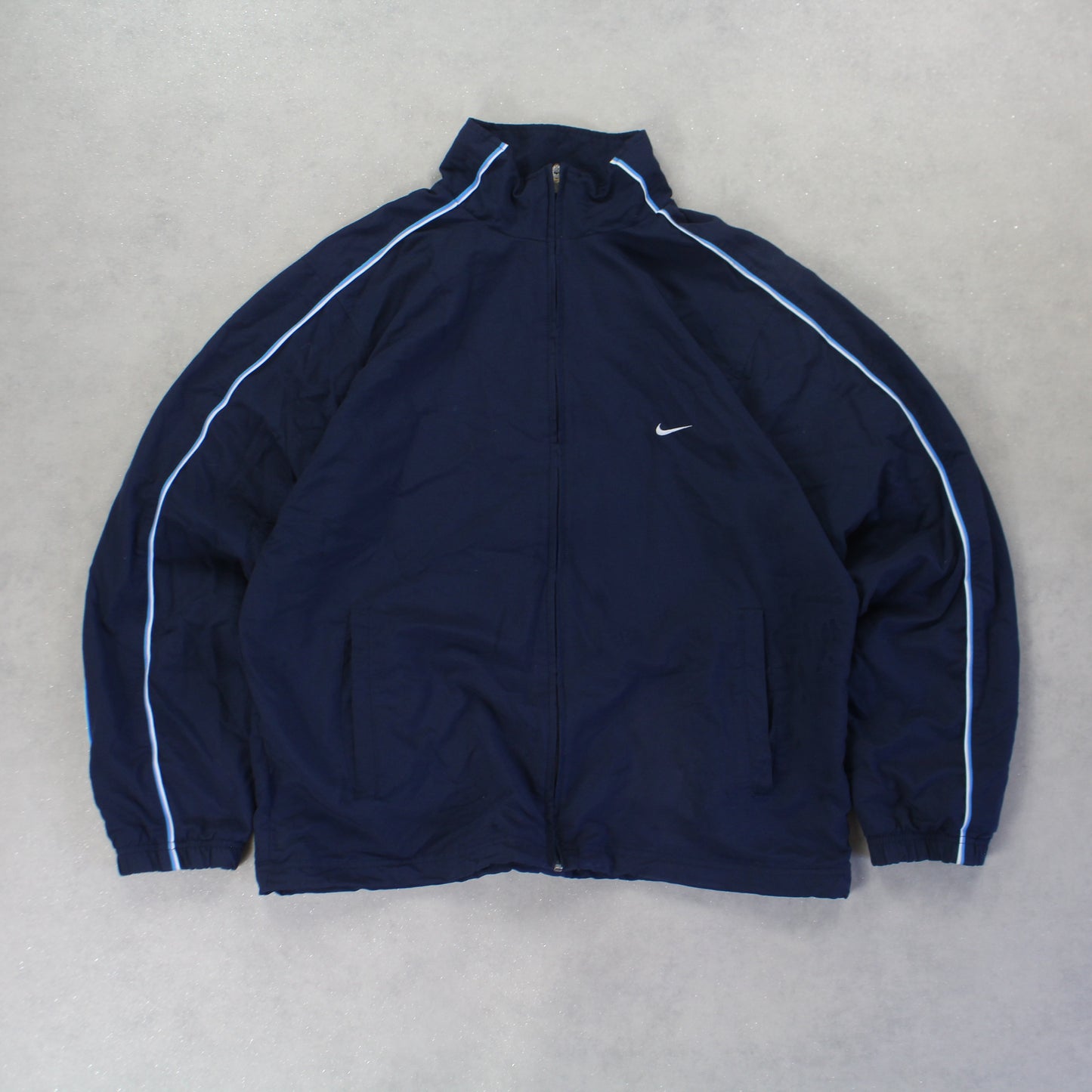 RARE 2000s Nike Track Jacket Navy - (L)
