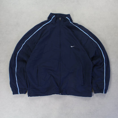 RARE 2000s Nike Track Jacket Navy - (L)