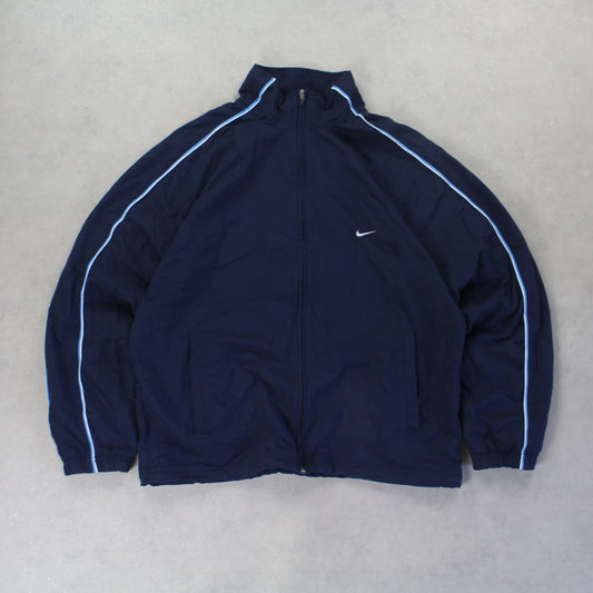 RARE 2000s Nike Track Jacket Navy - (L)