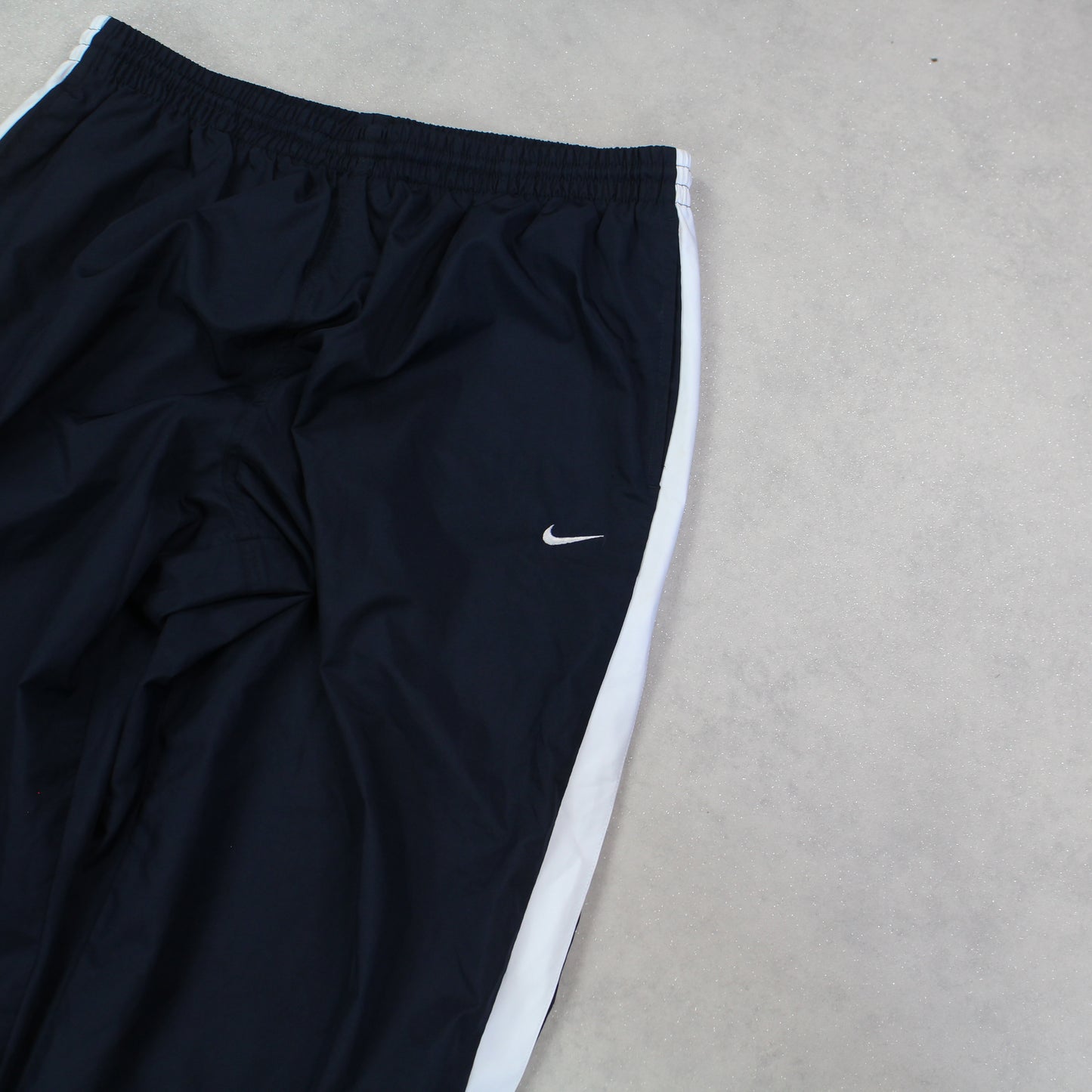 RARE 00s Nike Baggy Trackpants Navy - (L)