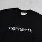 Black Carhartt Spell Out Sweatshirt - (XS)