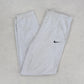 RARE Vintage 1990s Nike Joggers Grey - (L)