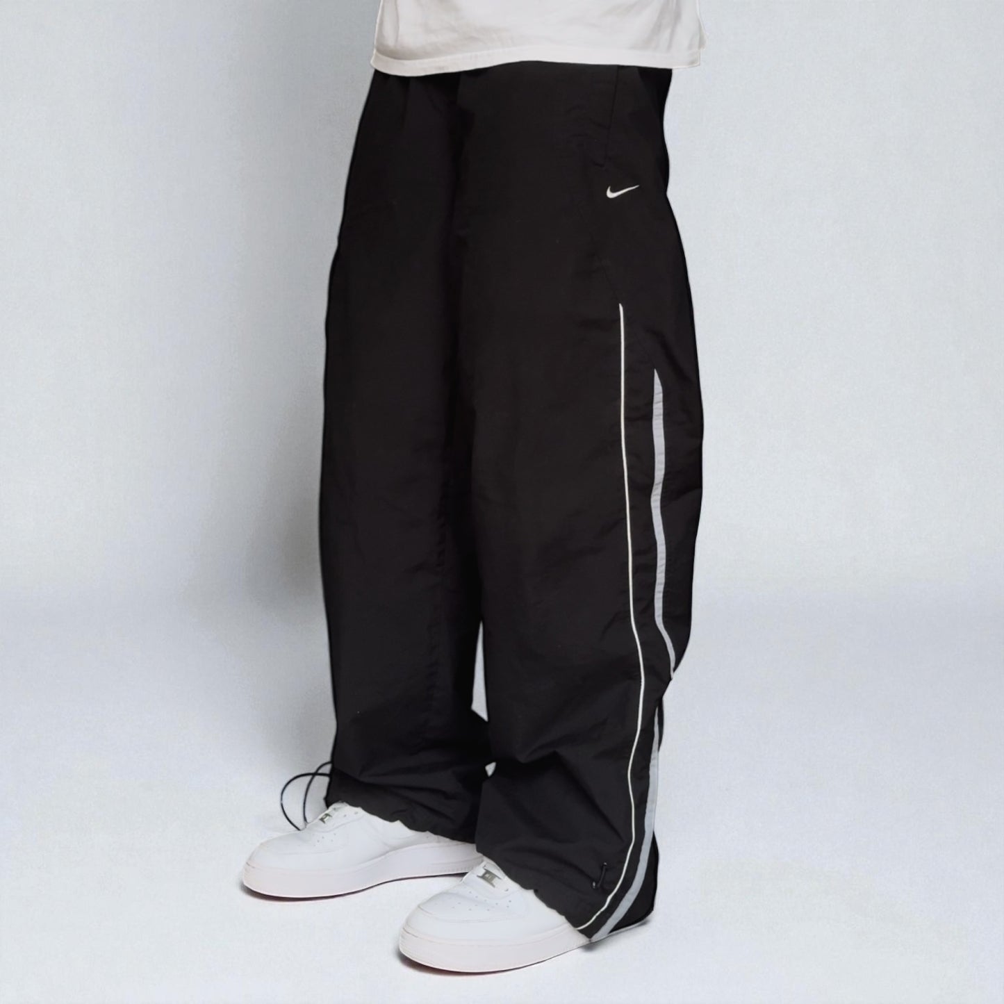 RARE 2000s Nike Trackpants Black - (L)
