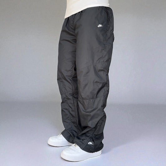 SUPER RARE 2000s Nike Trackpants Grey - (L)